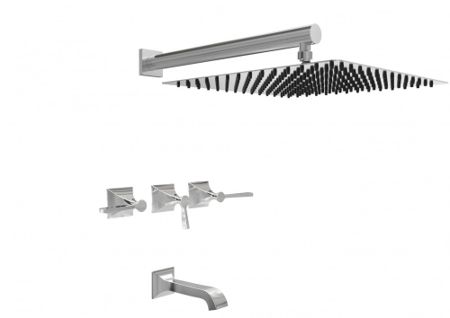 Griferia de ducha c/Transf Lever Hidromet New Castle