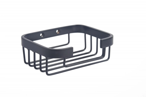 Jabonera recta chica negra 125x95x30 2000.5