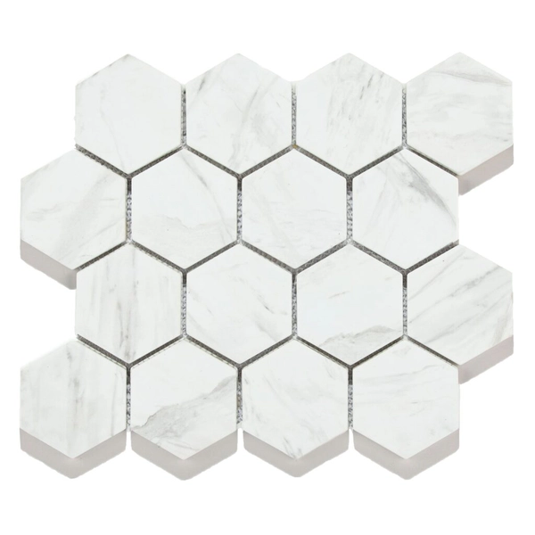 Misiones 26x30 malla hexaglar ariston white (x un) rv1021