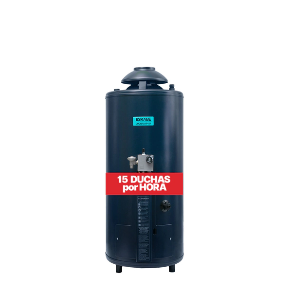 Termotanque Acquapiu Alta Recup Multigas 52 lts salida Vertical Ceramic Blue