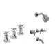 Griferia Baño Completa Crown Peirano Bidet Ducha c/tr