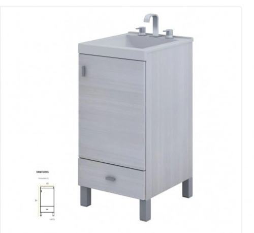 Mueble Schneider Terra Basic 40 Bco. sin mesada