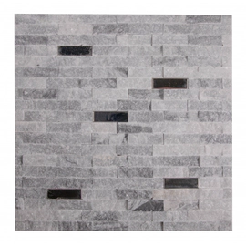 ARREN Malla 4801 RUSTIC Marmol Mix Gris y Blanco Texturado en 30x30