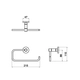 Accesorio de baño Andez Match toallero estribo 203.19cr