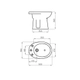 Bidet Ferrum Bari 3 Agujeros Blanco BAR-BI-300-BL