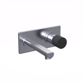 Griferia de lavatorio pared Hidromet Texture cromo negro 9880CRNE