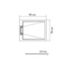 Piso de ducha Peirano 90X70X25 blanco PDU101