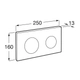 Placa Roca one pl 10 descarga dual mate
