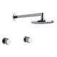 Grifería de ducha FV california 2 llaves cromo 0109/17-CR