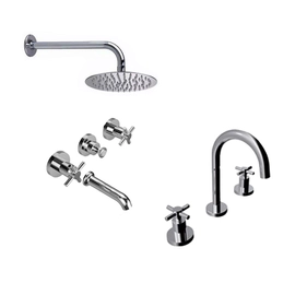 Griferia Hidromet Completa Triumph Lavatorio Bañera c/TR