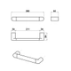 Accesorio de baño Agarradera recta Andez 170mm 330.24