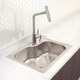 Bacha de cocina Tramontina 55x42x19cm morgana 48fx satinado con accesorios