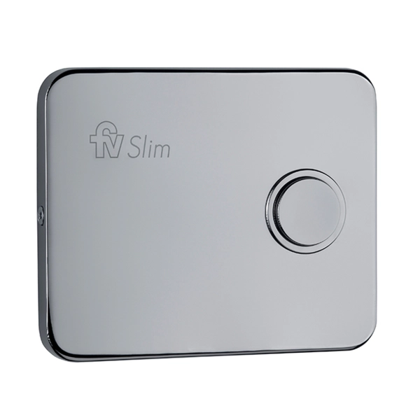 Tapa FV inodoros con boton slim para válvula 0378.02-CR