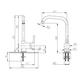 Griferia De Cocina Vasser lyra Monocomando c/base 10/2302.01