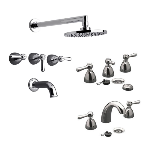 Griferia Baño Fv Margot 62 lever Lavatorio Bidet Ducha Mov.