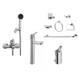 Griferia baño Peirano Bilbao Lav.alto Bidet Ducha+kit