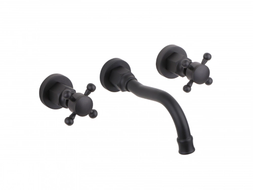 Griferia Lavatorio de Pared Häaz Vintage Black Estalgrif 351/011-10