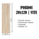 Porcelanato Vite 20x120 Pordoi Natural cal 1º