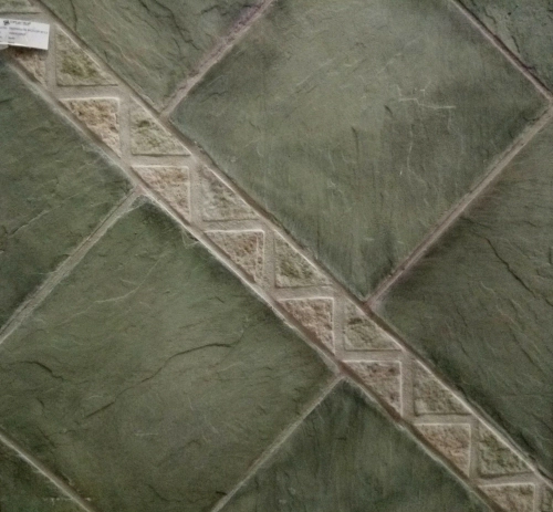 Piso de cemento Lanik laja verde matizado 1106