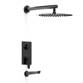 Griferia ducha c/trasf monocomando Hidromet Space Black 9603NEG