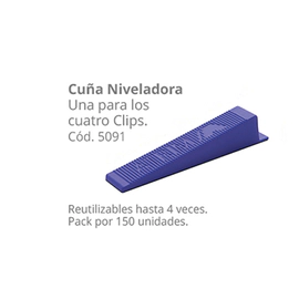 Cuña niveladora Atrim chica x pack 150 unid