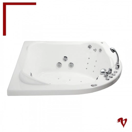 Bañera Versailles Cuore solo casco 140x140 bco