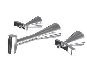 Griferia Lavatorio Andez Jazz de pared Cromo (550.20)