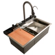 Pileta doble de cocina Uhome Silver H7546