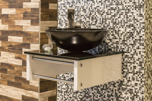 Mueble Misiones Bodot Bianco Bowl Negro MU3452 sin mesada