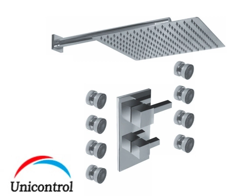 Griferia de ducha Hidromet One Block c/escoc cr 3557