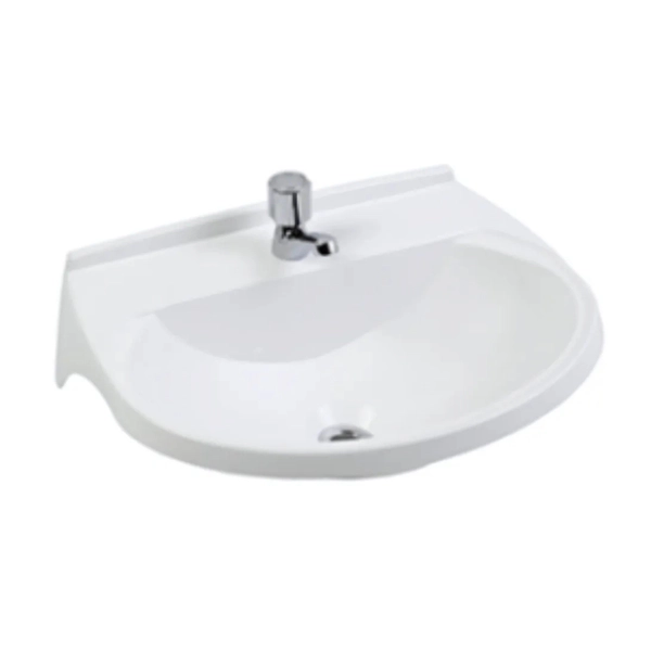 Bacha de lavatorio Ferrum traful blanca TRA-PD-007-BL