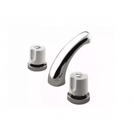 Griferia de Lavatorio Peirano Laza Cromo Blanco 209