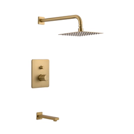 Ducha de embutir con transferencia Piazza Lounge Art oro mate 10906OM