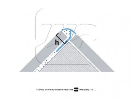 Guardacanto Moldumet Pvc marfil 9mm E005