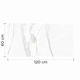 Porcelanato Vite 60x120 Calacatta Pulido 1°cal