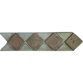 Guarda cementicia Lanik 08x30 Terractota matiz/gris  5950