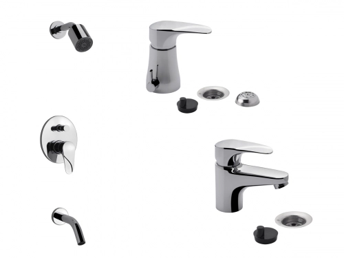 Griferia Baño Fv Urbano Bidet Lavatorio Ducha &