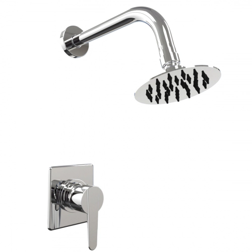 Griferia Ducha Hidromet Flat s/transf cromo 8404