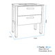 Mueble Campi Classic 80 c/mesada de loza 1Ag