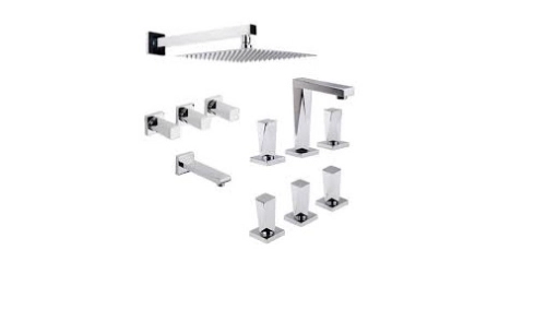 ESTALGRIF COMBO LAV/BID/ BAÑ C/TRANSF HAAZ NEW YORK CROMO