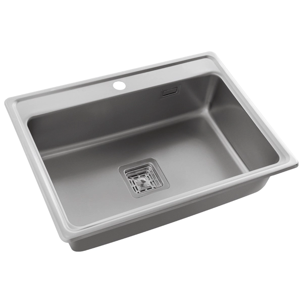 Bacha de cocina Mi pileta 60x42x18 con sifon y agujero dosificador 783E