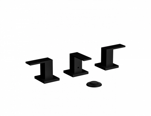 Griferia Piazza Bidet c/transf. Negro 21204NE