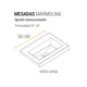 Mesada Schneider Terra 60cm Blanca MT60M-1ag