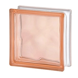 Ladrillo de vidrio Vitroblock Nube rosa 19x19 83100