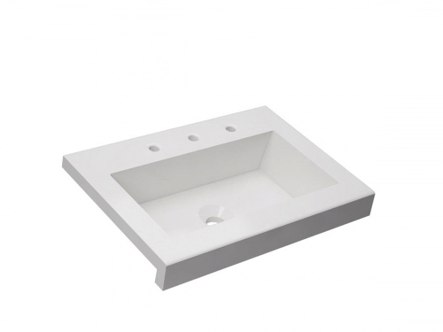 Mesada Schneider Terra Recta 3ag 60cm Blanca