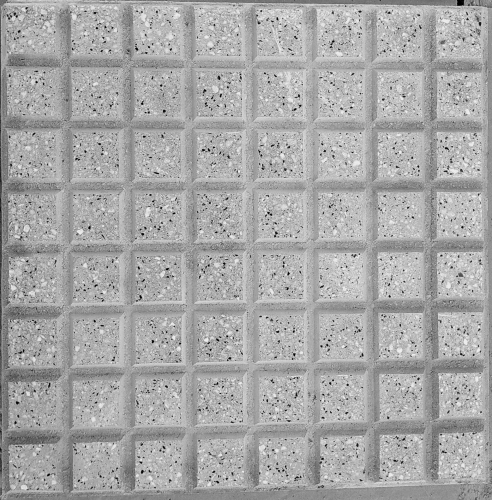 Baldoson Lanik 40x40 Adoquinado recto chico gris/negro/blanc