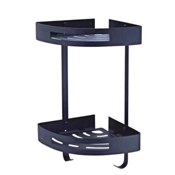 Organizador esquinero 2 estante Daccord negro ORG0IMP 65