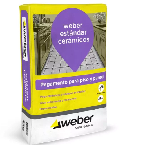 Weber adhesivo interior piezas ceramicas 25kg 92-0006