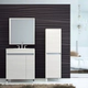 Vanitory Schneider 70cm aqua sin mesada blanco texturado