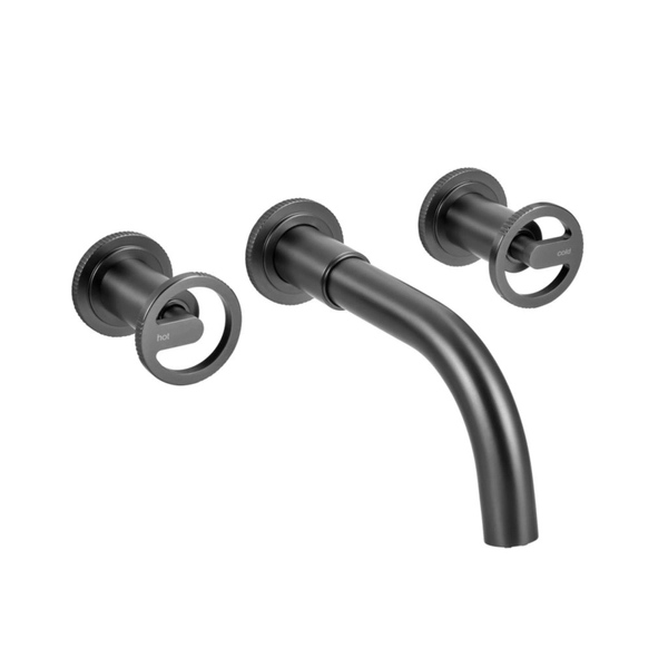 Griferia lavatorio de pared Peirano Pulse Grafito 62-175GR